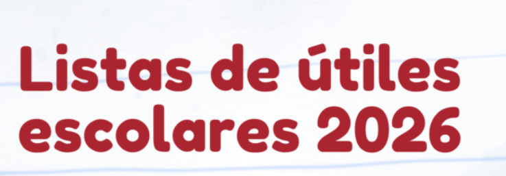 Lista de útiles escolares 2026